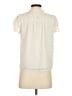 Ann Taylor LOFT 100% Polyester Ivory Short Sleeve Blouse Size XS (petite) - photo 2