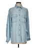 Unbranded 100% Lyocell Blue Long Sleeve Button-Down Shirt Size S - photo 1