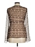 Ann Taylor LOFT 100% Polyester Brown Long Sleeve Blouse Size 6 - photo 2