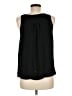 Ann Taylor LOFT Black Sleeveless Blouse Size Med Petite - photo 2