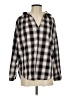 A Shirt Thing Plaid Silver Long Sleeve Blouse Size S - photo 1