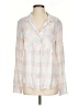 Bella Dahl Plaid Pink Long Sleeve Button-Down Shirt Size S - photo 1