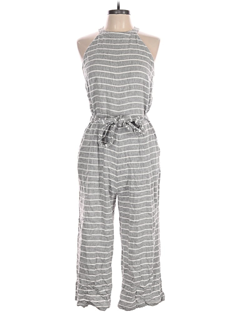 Pre-owned Ann Taylor Loft Outlet Jumpsuit In Gray