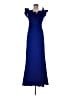 Xscape Blue Cocktail Dress Size 8 (petite) - photo 1
