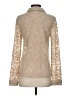 Hem & Thread Metallic Tan Long Sleeve Blouse Size S - photo 2