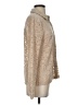 Hem & Thread Metallic Tan Long Sleeve Blouse Size S - photo 4