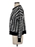T Tahari 100% Polyester Houndstooth Black Pullover Sweater Size S - photo 5