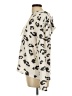 Mia + Tess Animal Print Ivory Poncho Size L - photo 5