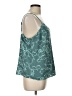 Nine West 100% Polyester Teal Sleeveless Top Size L - photo 4
