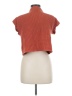 Unbranded 100% Rayon Orange Short Sleeve Turtleneck Size S - photo 2