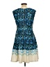 db established 1962 Print Blue Cocktail Dress Size 10 Petite - photo 2