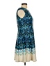db established 1962 Print Blue Cocktail Dress Size 10 Petite - photo 4