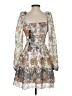 Elliatt 100% Polyester Paisley White Cocktail Dress Size XS - photo 2
