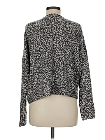 Madewell Vintage Ditsy Cameron Ribbed Cardigan Sweater in Coziest Yarn (view 2)