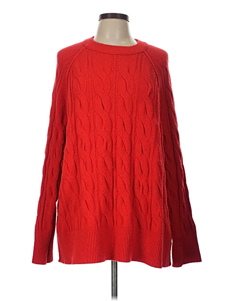 Pre-owned Aerie Pullover Sweater In Red