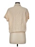 Shein 100% Cotton Tan Short Sleeve Blouse Size 6 - photo 2