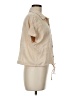Shein 100% Cotton Tan Short Sleeve Blouse Size 6 - photo 4