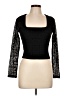 Faded Rose Black Long Sleeve Top Size L - photo 1
