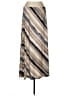 Susan Graver Stripes Tan Casual Skirt Size L (petite) - photo 1
