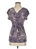 The Limited Purple Short Sleeve Blouse Size XS - photo 1