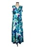 Elementz Tropical Blue Casual Dress Size L - photo 1