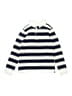 Janie and Jack 100% Cotton Stripes Blue Ivory Pullover Sweater Size 10 - photo 1