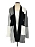 Aaeda Color Block Gray Cardigan Size S - photo 1