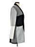 Aaeda Color Block Gray Cardigan Size S - photo 4