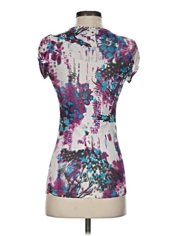 Ocean Blue Short Sleeve Blouse (view 2)