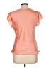 Sunny Leigh 100% Polyester Solid Orange Short Sleeve Blouse Size L - photo 2