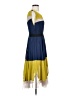 BCBGMAXAZRIA 100% Polyester Color Block Multi Color Blue Cocktail Dress Size 4 - photo 4