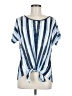 David Cline Stripes Blue Short Sleeve T-Shirt Size M - photo 1