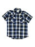 Ely Cattleman Plaid Blue Short Sleeve Button-Down Shirt Size M (kids) - photo 1