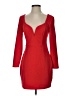 Express Solid Red Cocktail Dress Size S - photo 1