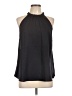 Olivia Grey 100% Polyester Black Sleeveless Blouse Size L - photo 1