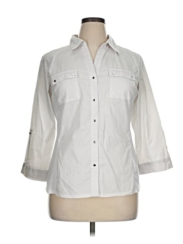 Zac & Rachel 3/4 Sleeve Button-Down Shirt (view 1)