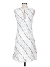 Kenar Stripes White Casual Dress Size 6 - photo 2