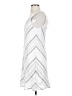 Kenar Stripes White Casual Dress Size 6 - photo 5