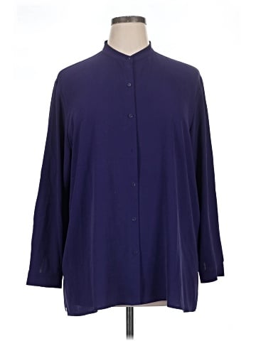 Eileen Fisher 3/4 Sleeve Silk Top (view 1)