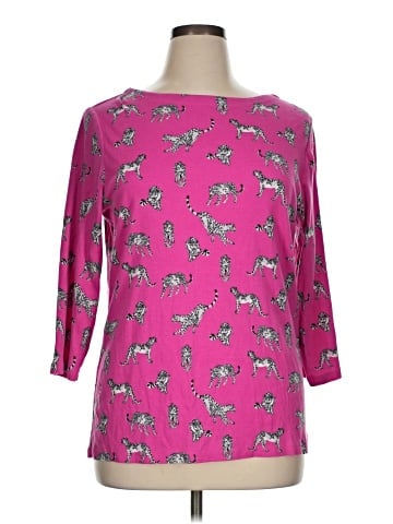 Chico's 3/4 Sleeve T-Shirt (view 1)