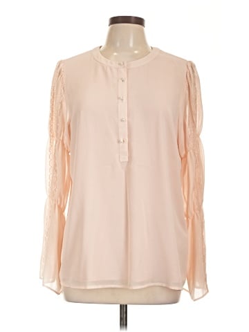 Karl Lagerfeld Paris Long Sleeve Blouse (view 1)
