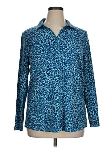 Isaac Mizrahi LIVE! Long Sleeve Polo (view 1)