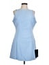 Lulus Solid Blue Casual Dress Size L - photo 1