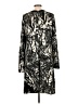 Chetta B Graphic Black Casual Dress Size 10 - photo 2
