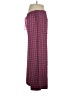 Free People 100% Polyester Plaid Pink Casual Pants Size XL - photo 5