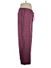 Free People 100% Polyester Plaid Pink Casual Pants Size XL - photo 4