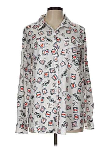 Karl Lagerfeld Paris Long Sleeve Button-Down Shirt (view 1)
