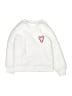 Hanna Andersson 100% Polyester Hearts White Sweatshirt Size 6 - 7 - photo 1