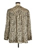 Jodifl 100% Polyester Animal Print Tan Long Sleeve Blouse Size 1X - photo 2