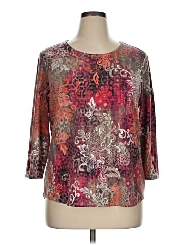 Chico's 3/4 Sleeve T-Shirt (view 1)